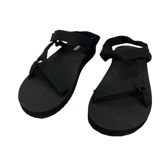 Sonoma Goods For Life Mens Size 13 Black Sandals Adjustable Straps Lightweight - Picture 1 of 4